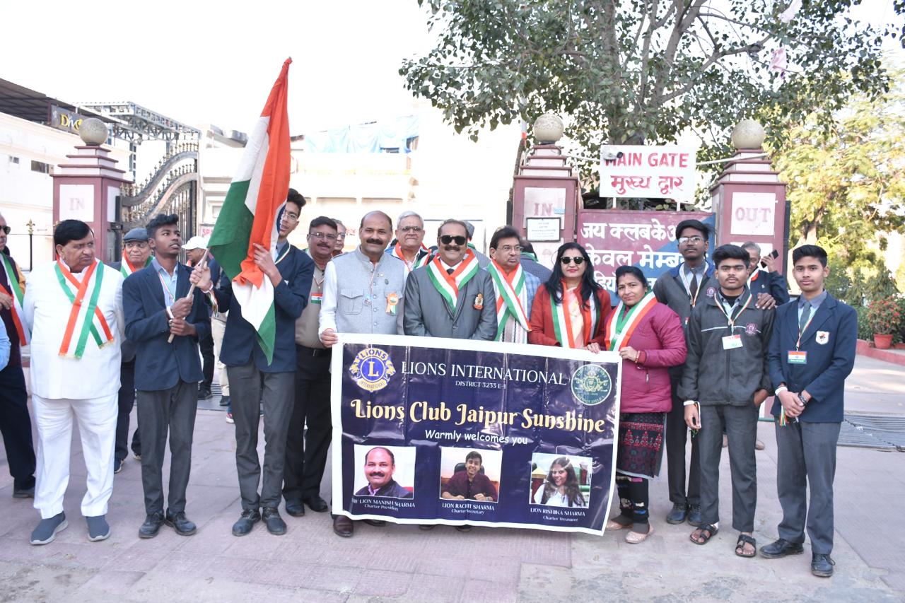 Grand Lions Tiranga Yatra Concludes in Jaipur on 150 Years of Vande Mataram
